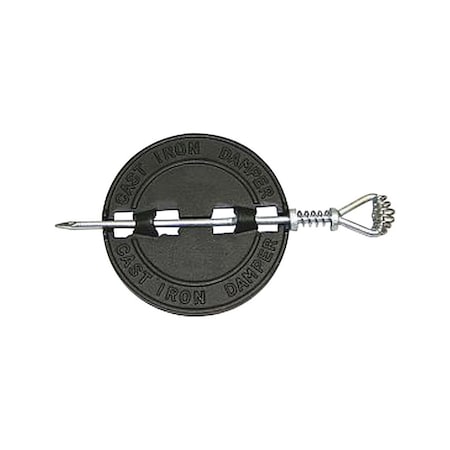 B & K US Stove 6 in. D Cast Iron Damper D-6